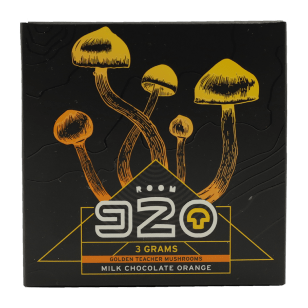 Room 920 - Mushroom Chocolate Bar - Milk Chocolate Orange - 3 grams | Shroom Delivery Canada