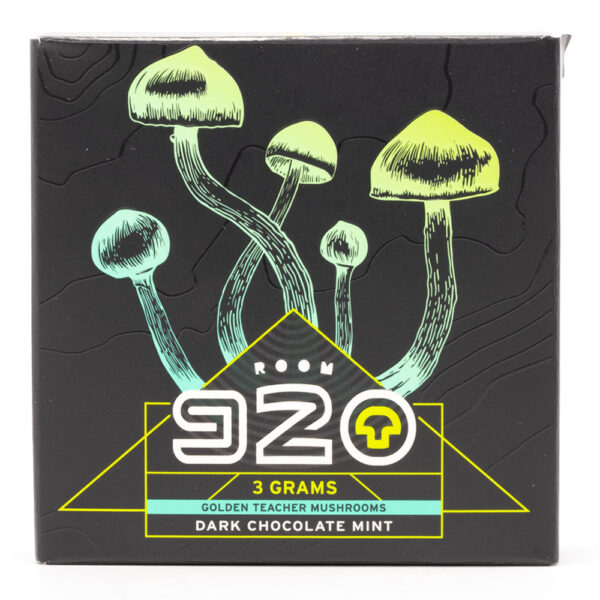 Room 920 - Mushroom Chocolate Bar - Dark Chocolate Mint - 3 grams | Shroom Delivery Canada