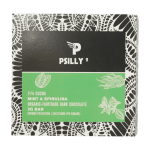Psilly - Dark Chocolate Bar - Mint & Spirulina | Shroom Delivery Canada
