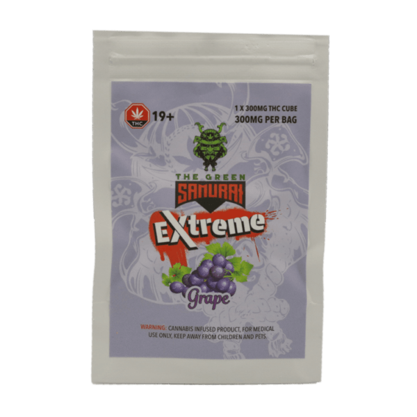Green Samurai Extreme - Grape Gummy 300mg THC | Shroom Delivery Canada