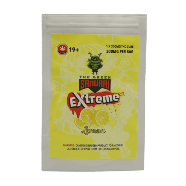 Green Samurai Extreme - Lemon Gummy 300mg THC | Shroom Delivery Canada