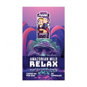 Super Magic Mushroom Bro’s - Amazonian Wild RELAX - 400MG Capsules | Shroom Delivery Canada