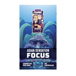 Super Magic Mushroom Bro’s - Asian Sensation FOCUS - 400MG Capsules | Shroom Delivery Canada